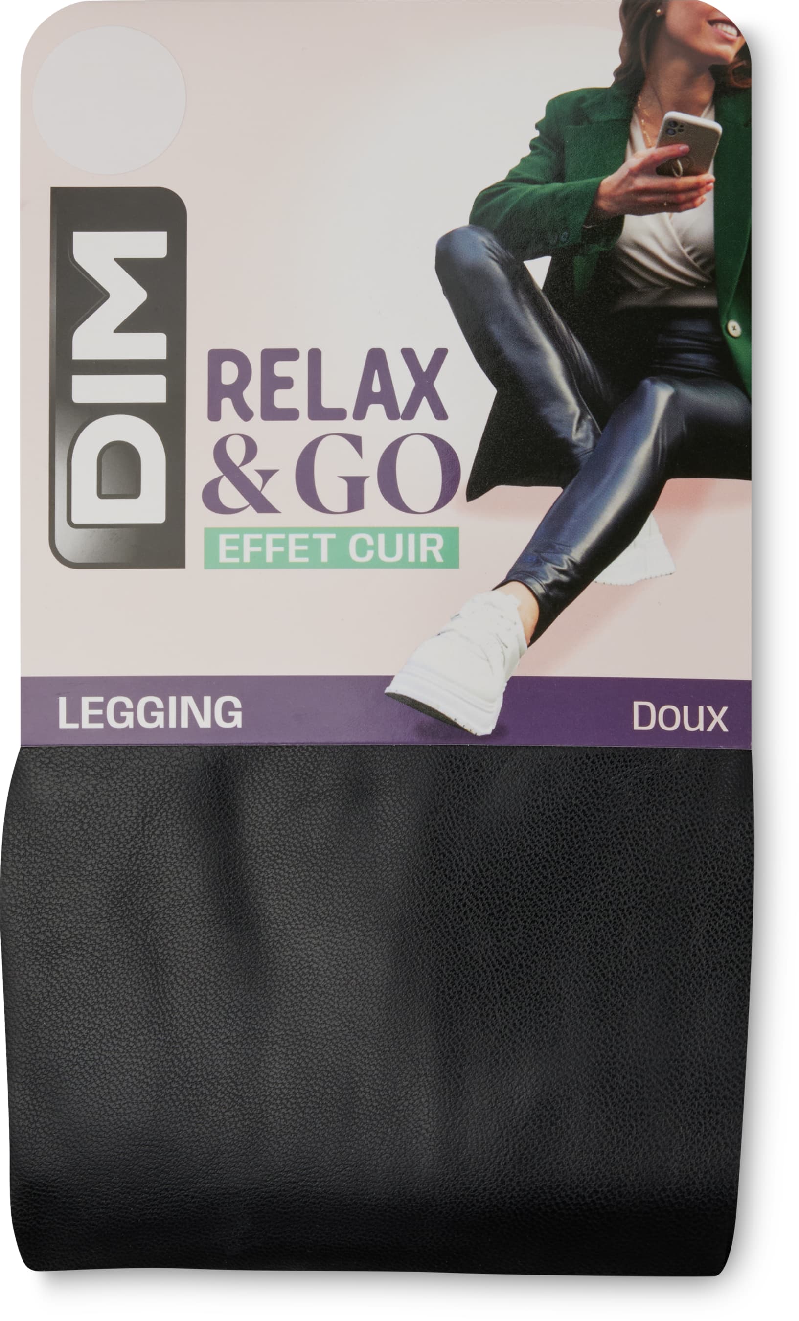 Damen Leggings Comfy Fake Leather